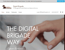 Tablet Screenshot of digitalbrigade.com